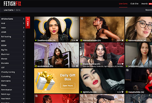 Fetish fix live sex website