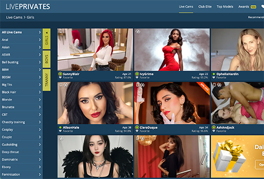 live privates website